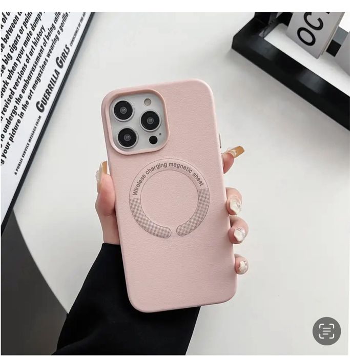 Iphone 14/15/PRO/MAX/PLUS - Husa Leather Magsafe Interior Fin Slim 0.3