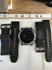 Ceas garmin fenix 6 pro titanium+ curea de silicon de rezerva