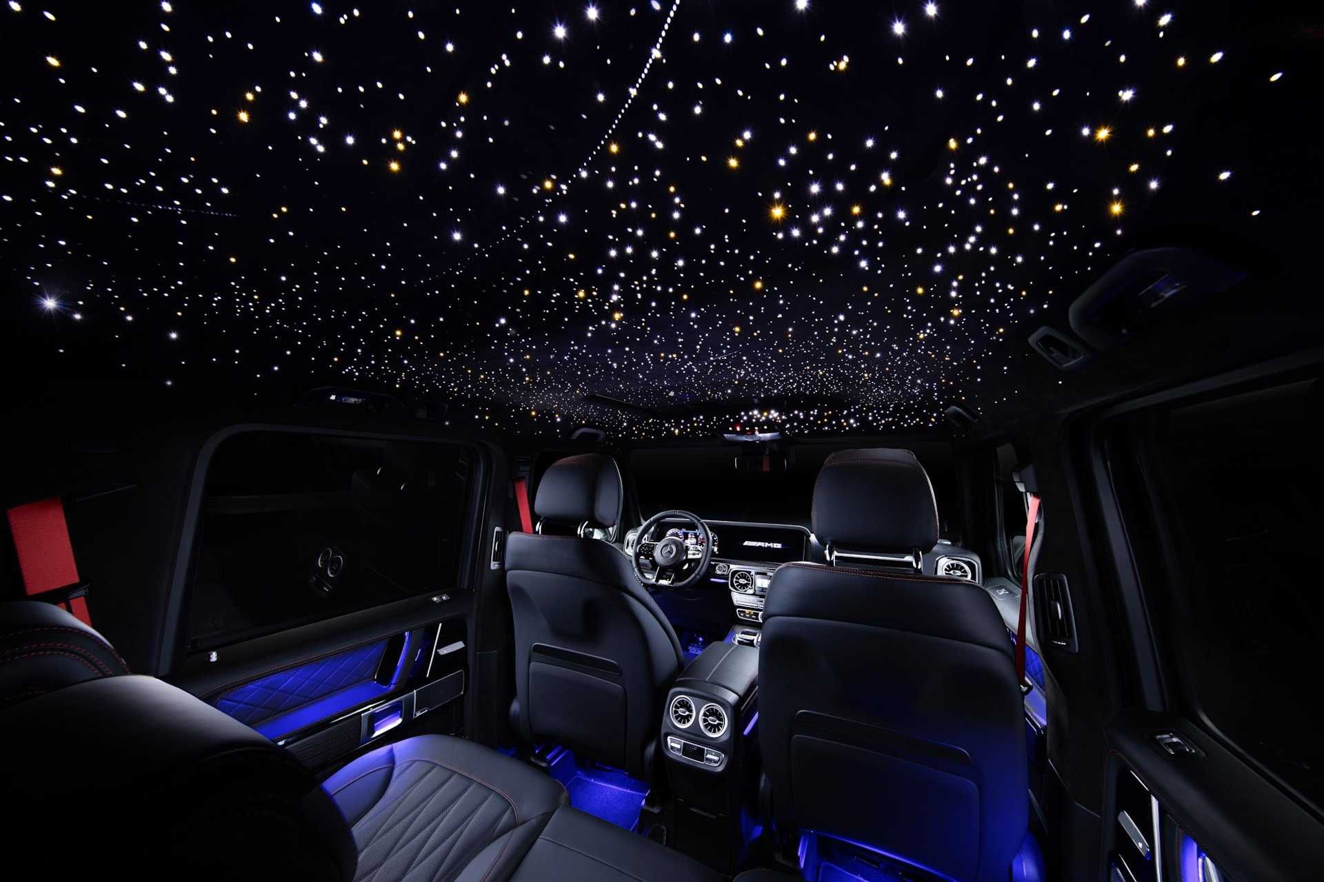 Автомобильное звездное небо, оптоволоконное пространство.
