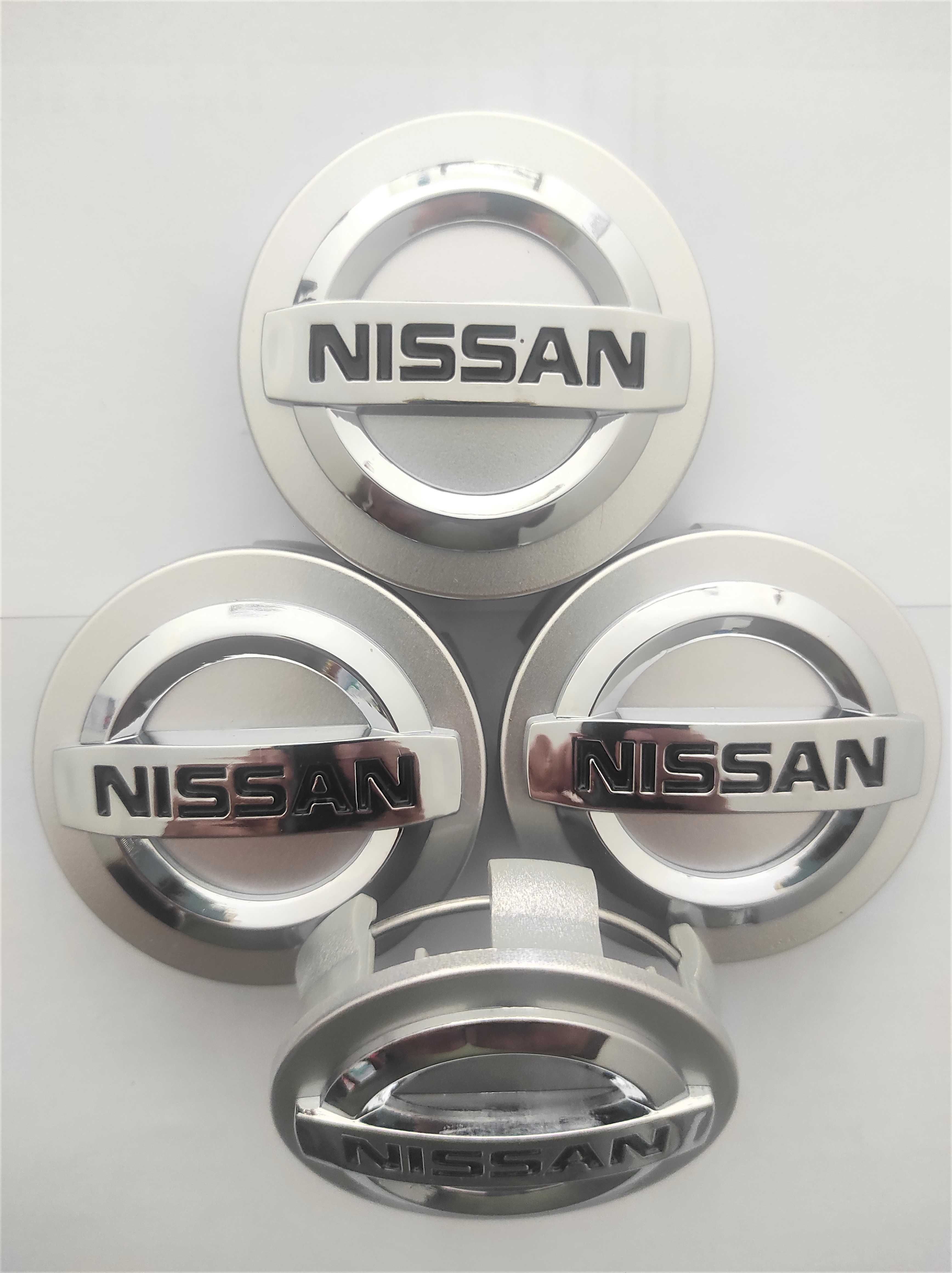 Капачки за Джанти за НИСАН/NISSAN 60 мм. Цвят: Сребристи и черни.НОВИ!