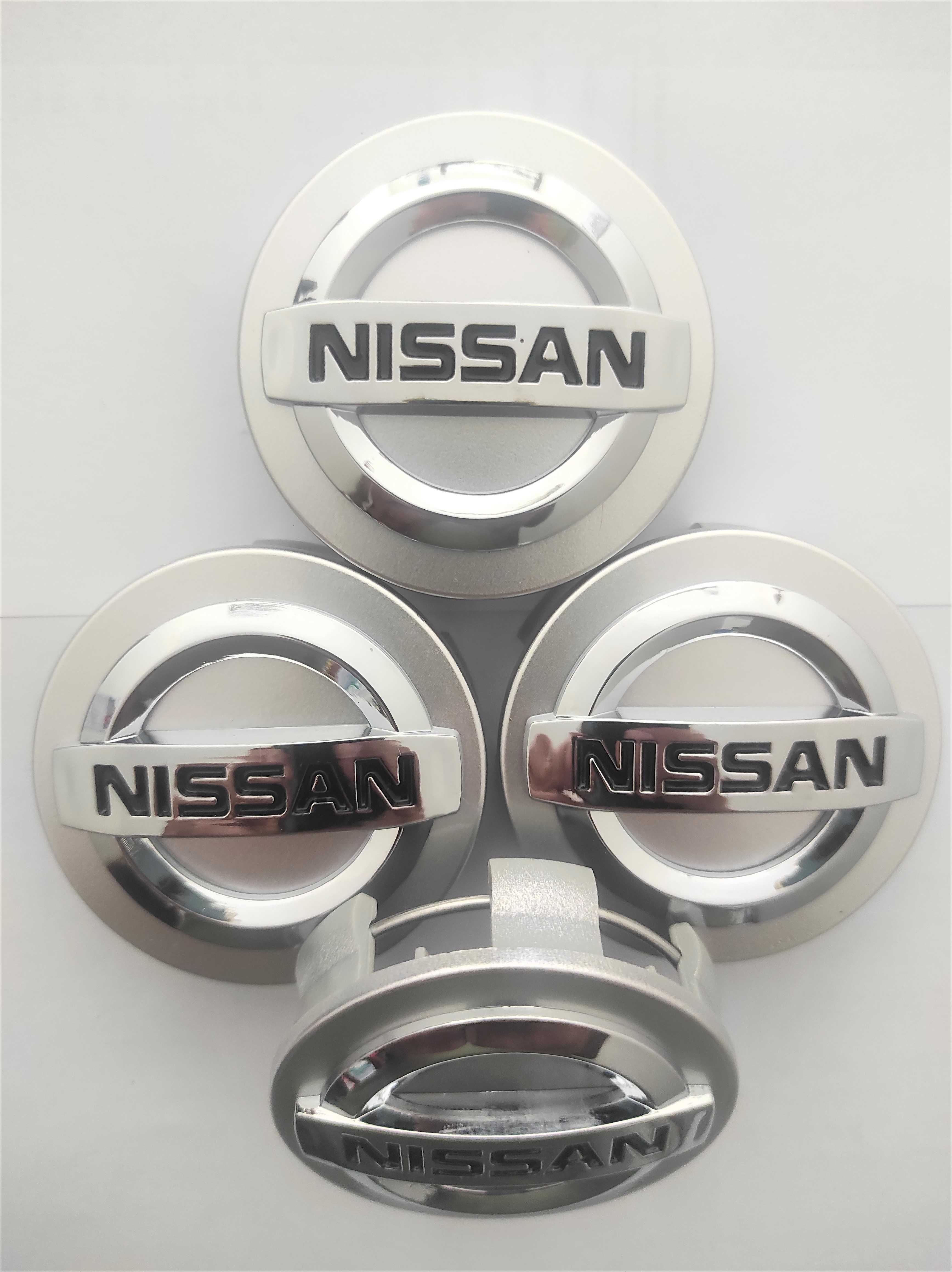 Капачки за Джанти за НИСАН/NISSAN-54 мм. и 60 мм. Сребро/черно.НОВИ!