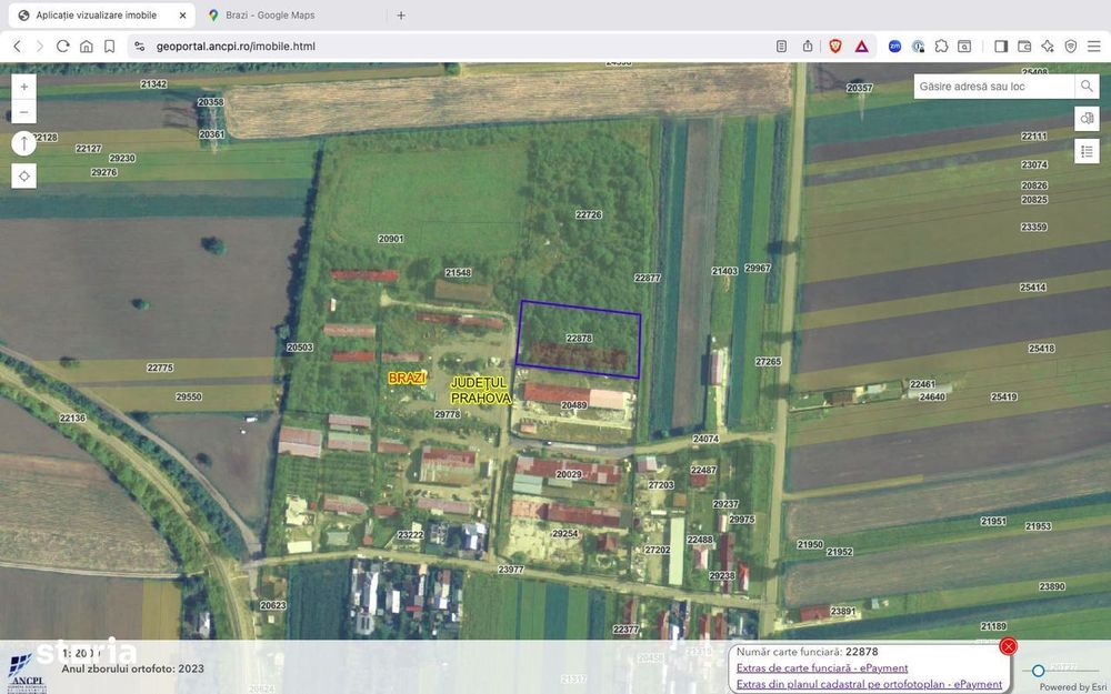 Teren Intravilan 13.582 mp Brazi Prahova