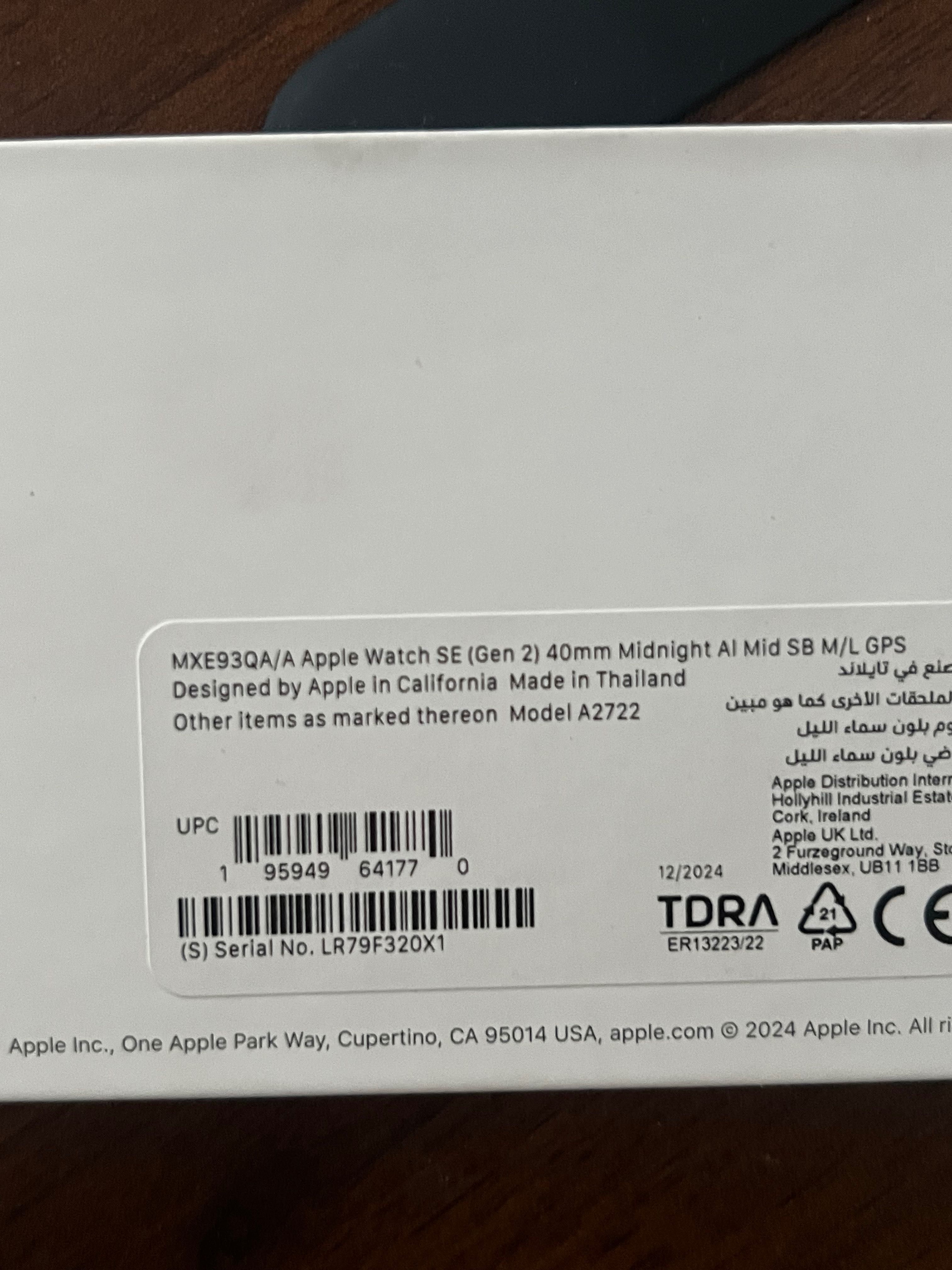 APPLE Watch SE 2024