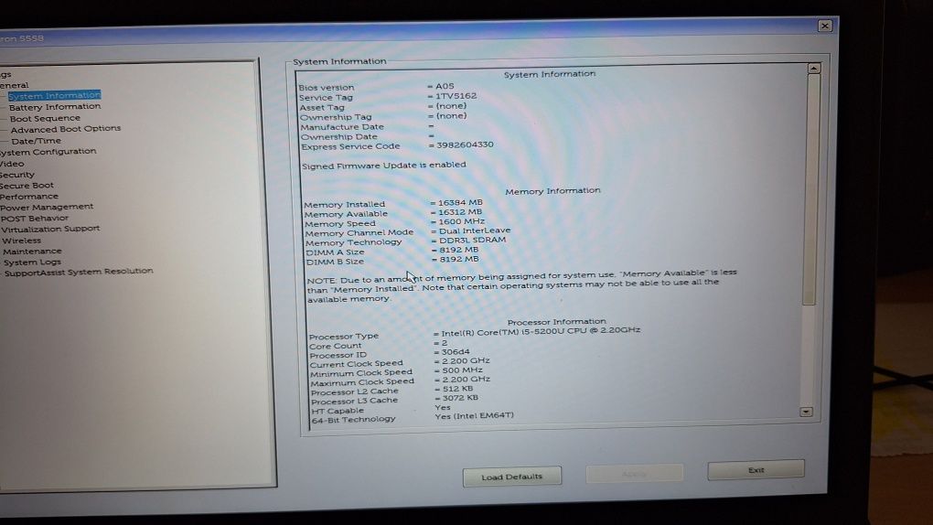 Лаптоп Dell Inspiron 5558 като нов