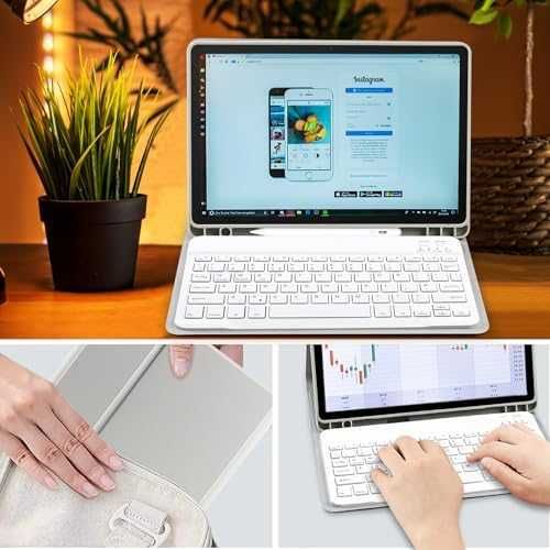 Нов Магнитен кейс с клавиатура за Samsung Galaxy Tab A9 Plus 11" 2023