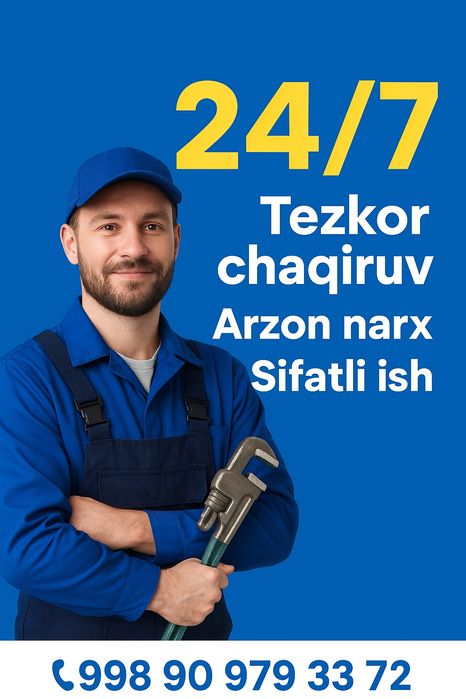 Santexnik xizmati narxlari Toshkentda 24/7 usta • tezkor va sifatli