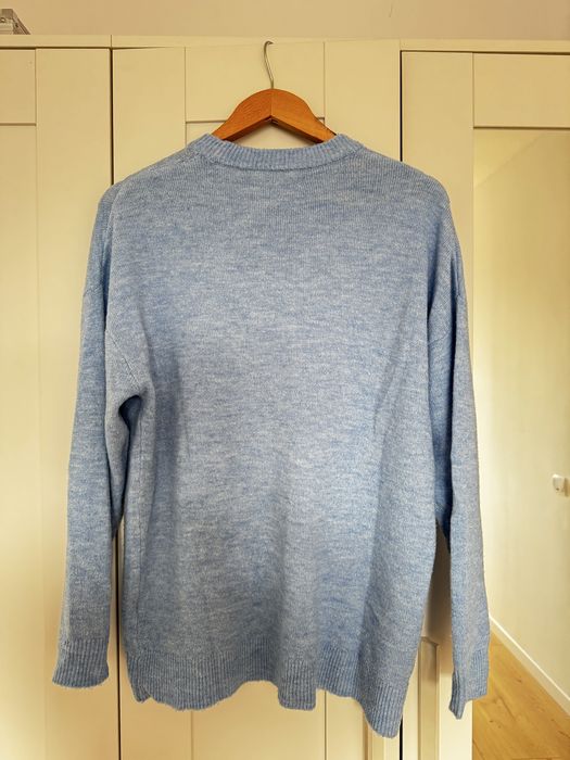 Pulover moale albastru deschis