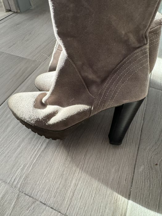 Cizme piele intoarsa dama