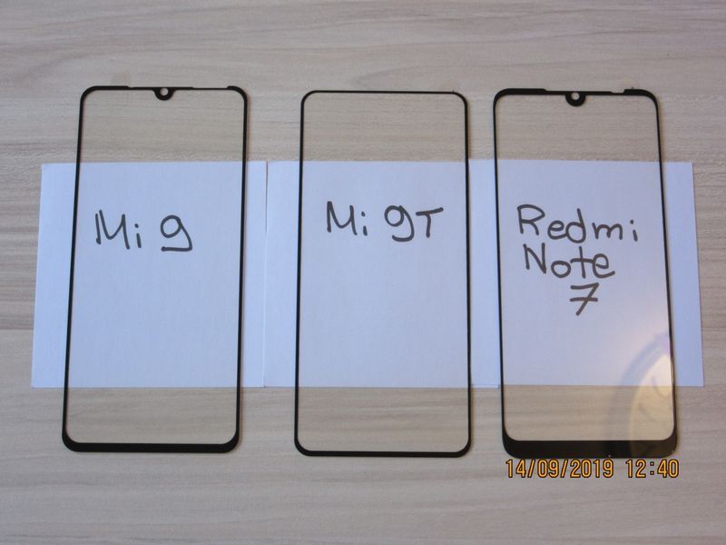 Xiaomi Mi 9 LITE 9T Redmi Note 7 8 / 5D ЦЯЛО ЛЕПИЛО Стъклен протектор