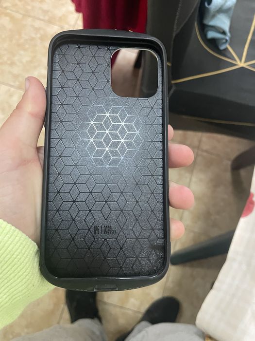 Husa IOS 12 culorile albastru , negru , alb