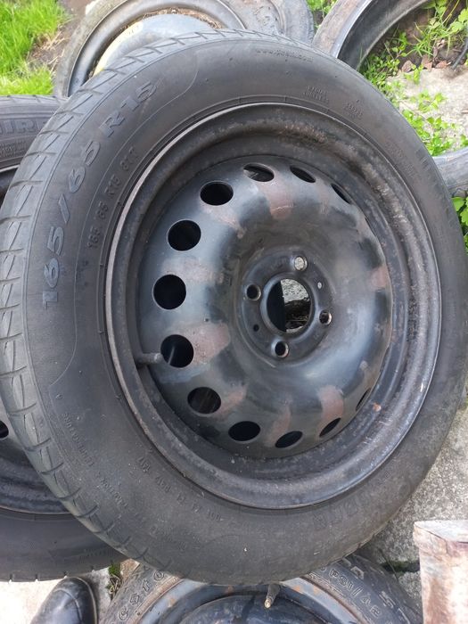 165 65 r15 cu jante renault clio sau modus 4x100