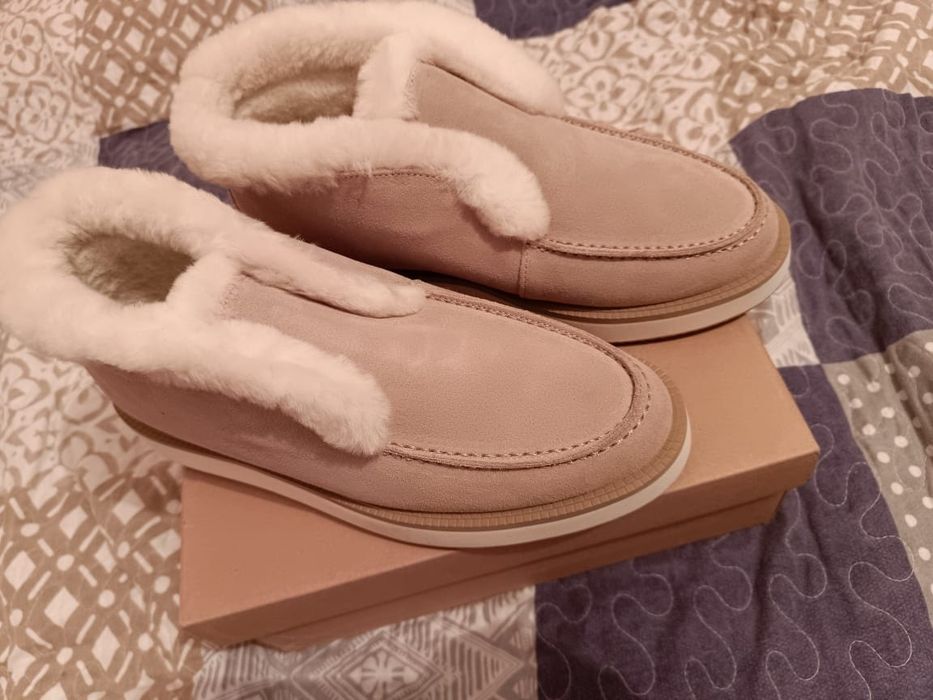 Лоферы зимние, новые