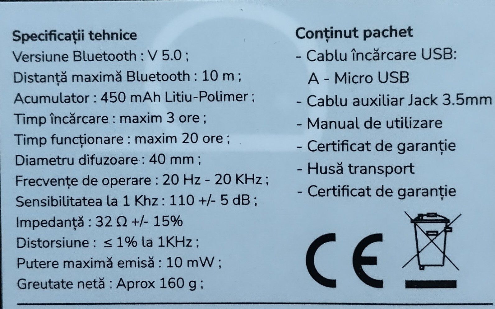 Căști Rockerz 400 / 610, Bluetooth - noi, sigilate