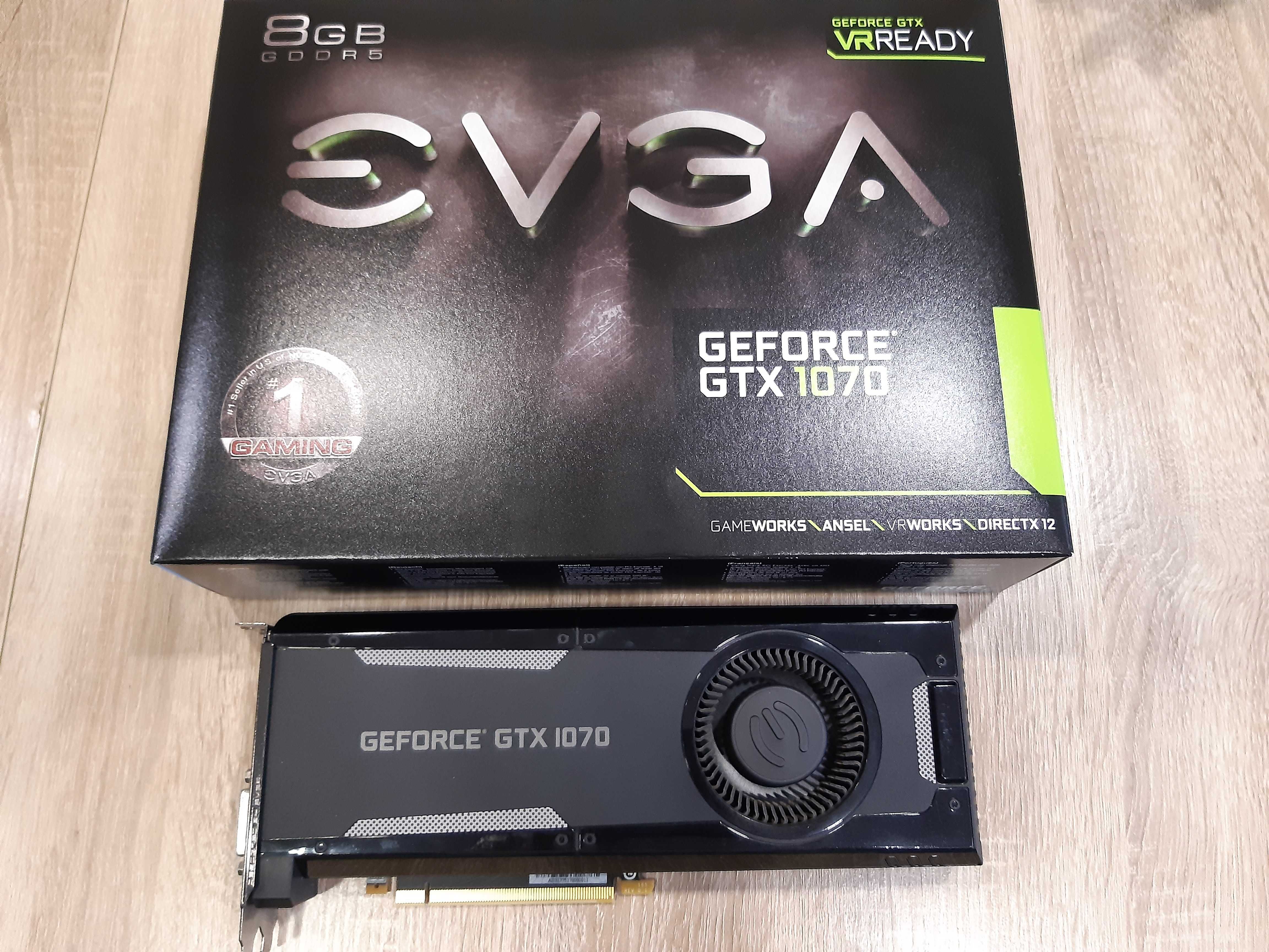 Видеокарта EVGA GeForce GTX 1070 8gb