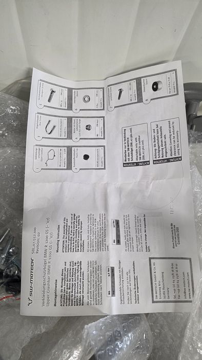 Crashbar superior nou BMW R1200GS 2004 2007 SW-MOTECH