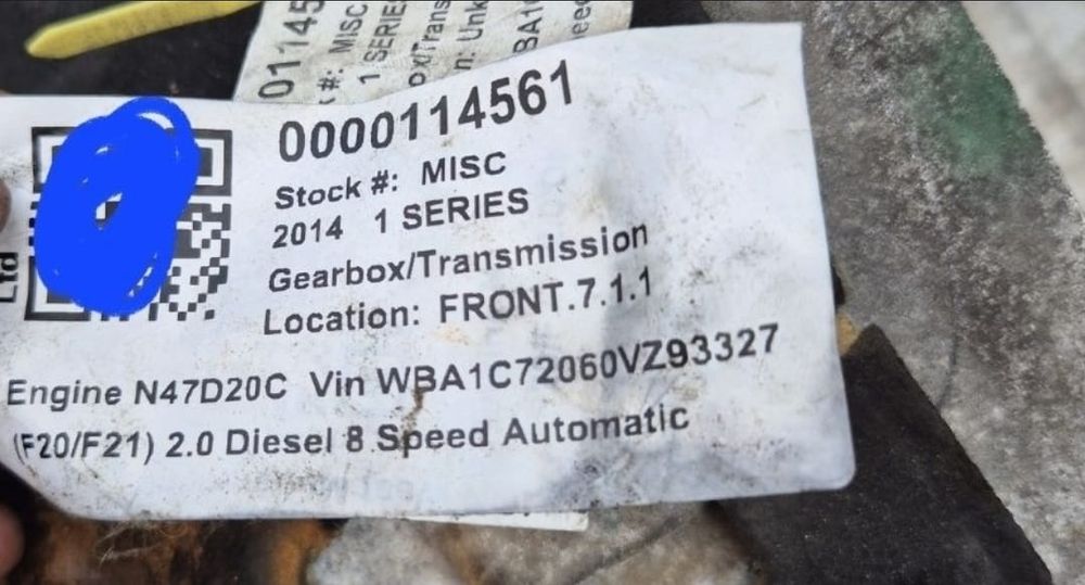 Cutie de viteze automată ZF 8HP45 BMW Seria 1 F20 2.0 Diesel – N47D20C