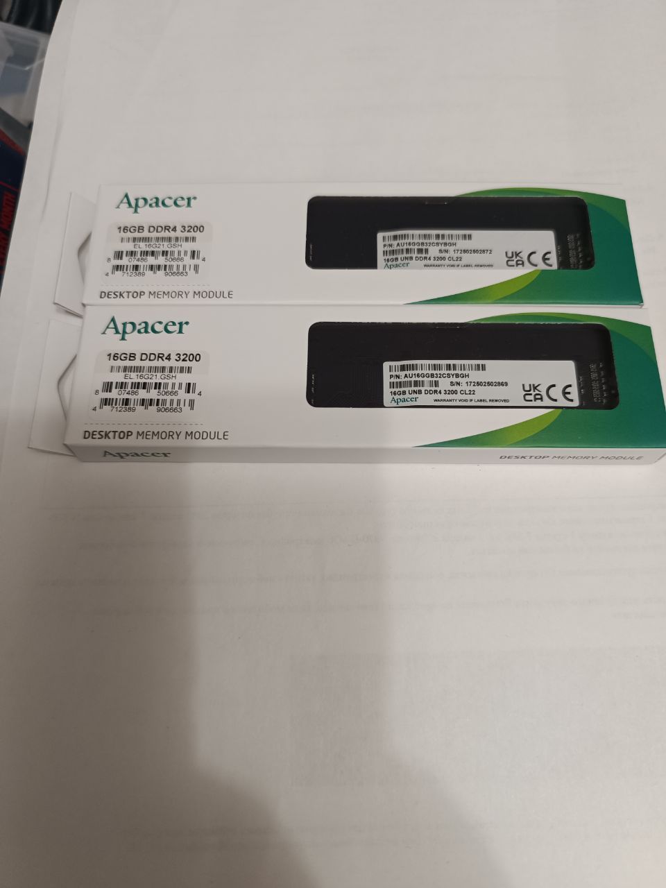 Продам оперативную память DDR4 по 16 гб