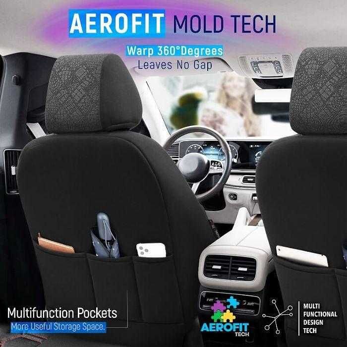 Тапицерия OTOM за кола Pulse PLS2902 Черно/Червен Кант