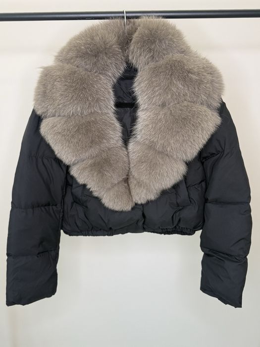 Ново Дамско яке с ествен косъм лисица  2025