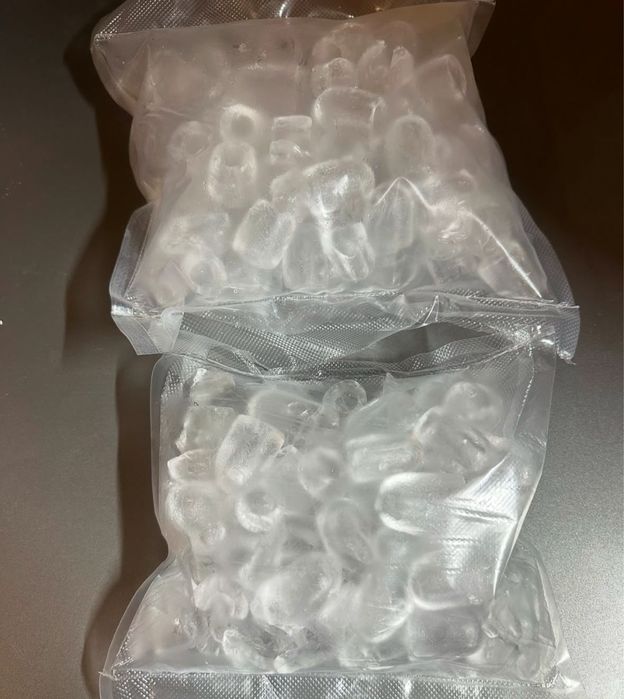 Пищевой лёд в упаковках