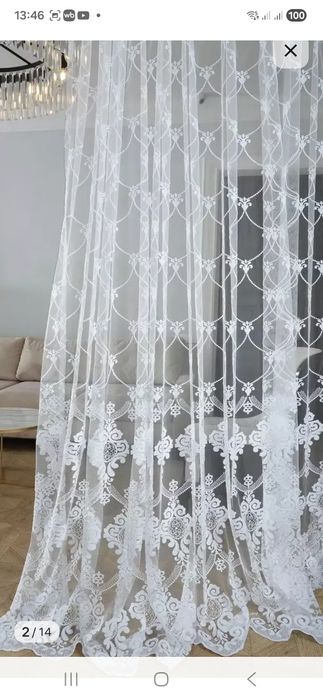 Тюль в гостиную или спальню 300×270