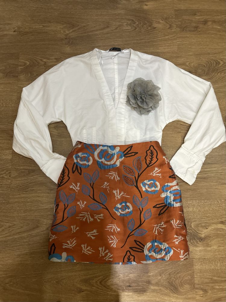 Пола висока талия reserved zara
