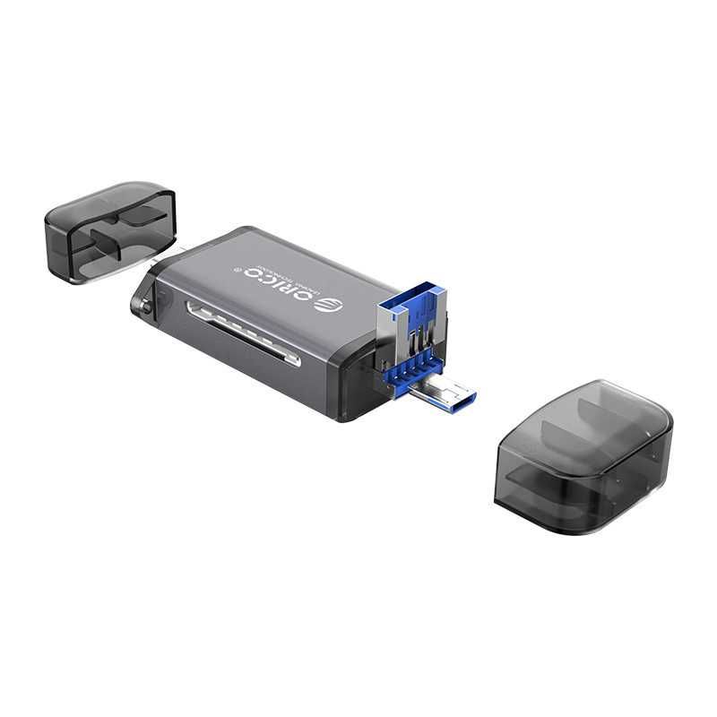 6in1 Card reader USB 3.0 - cititor de carduri SD si micro SD cu USB-C