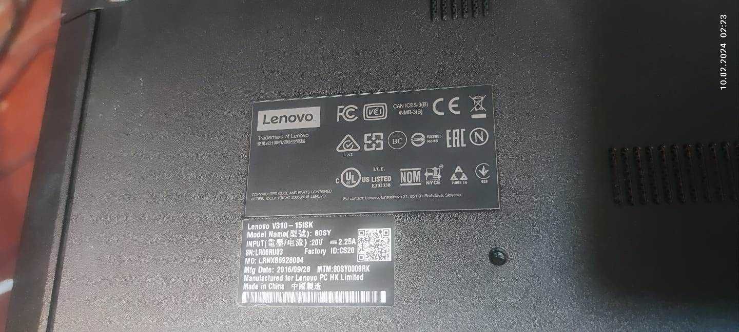 Ноутбук Lenovo V310 ,Core i5, 8Gb DDR4, SSD 128Gb M2, HDD 500Gb,FullHD