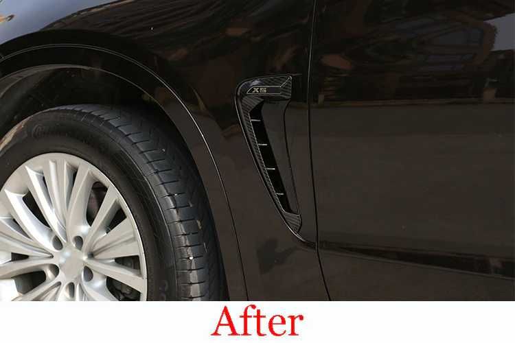 Set Extensii Ornamente Aerisiri Aripi BMW X5 F15 X5M F85 Negru Lucios
