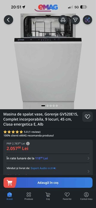 Mașină de spălat vase Gorenje