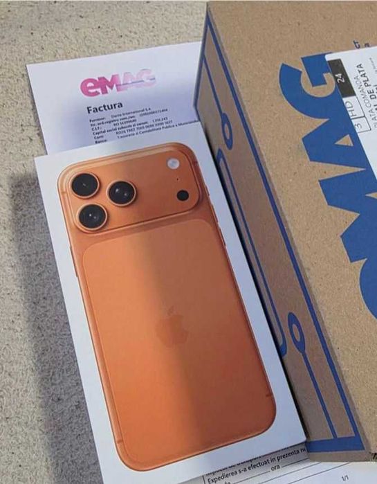 iPhone 17 Pro Max Orange - 256gb - NOU SIGILAT - EMAG