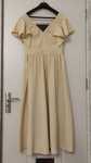Rochie crem bej midi