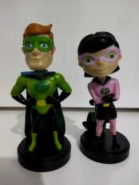 Set 2 figurine supereroi fetiță și băiețel