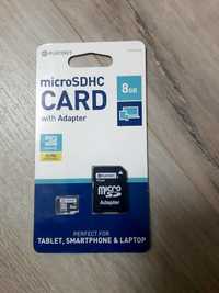 Card micro SD+ adaptor de 8 GB