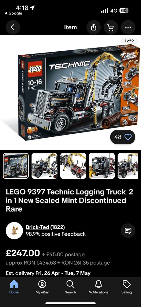 Lego Tehnic 9397