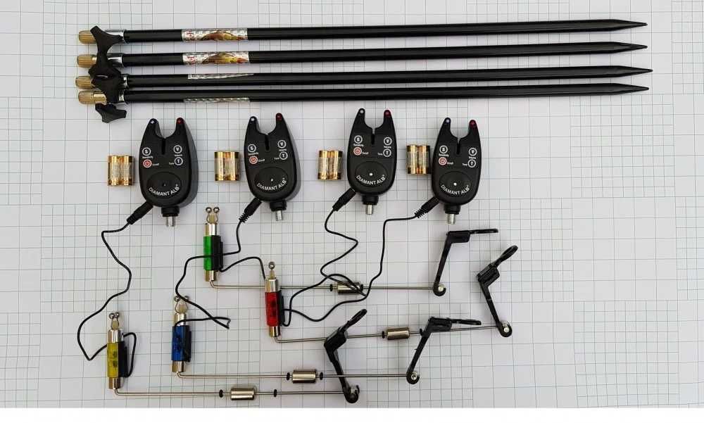 Set 4 Avertizori digitali TLI01 cu 4 swingere cu iluminare si 4 Tije