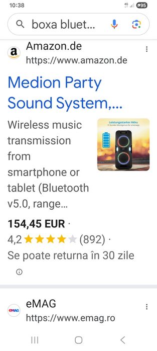 Boxa Bluetooth Medio. party. Lenco