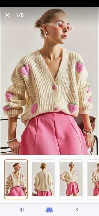 Pulover cardigan masura universala