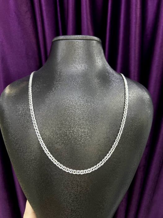 Серебряный шикарный трос Серебро 925. Доставка.