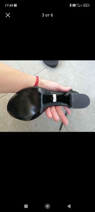 Летни обувки на ток