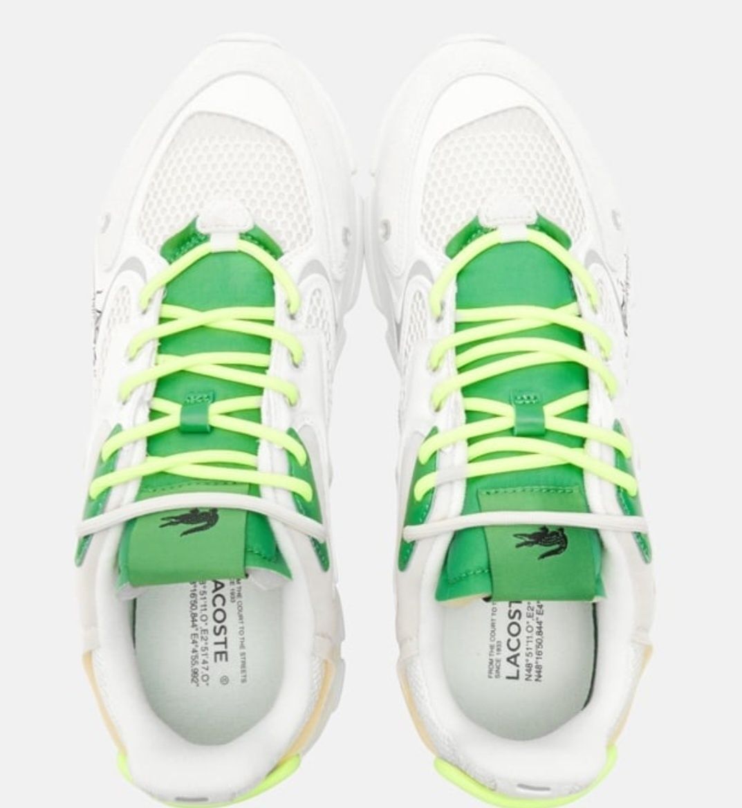 Разпродажба ! Мъжки маратонки Lacoste L003 White green 43, 44.5