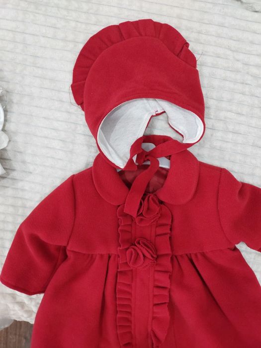 Hăinuţă fetiţă 0-2 ani şi costum alb pt. botez