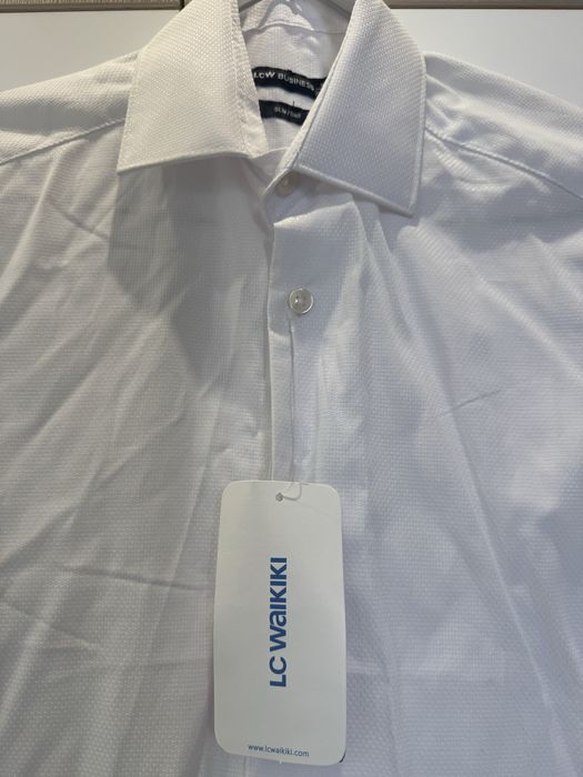 Бяла мъжка риза Lc Waikiki