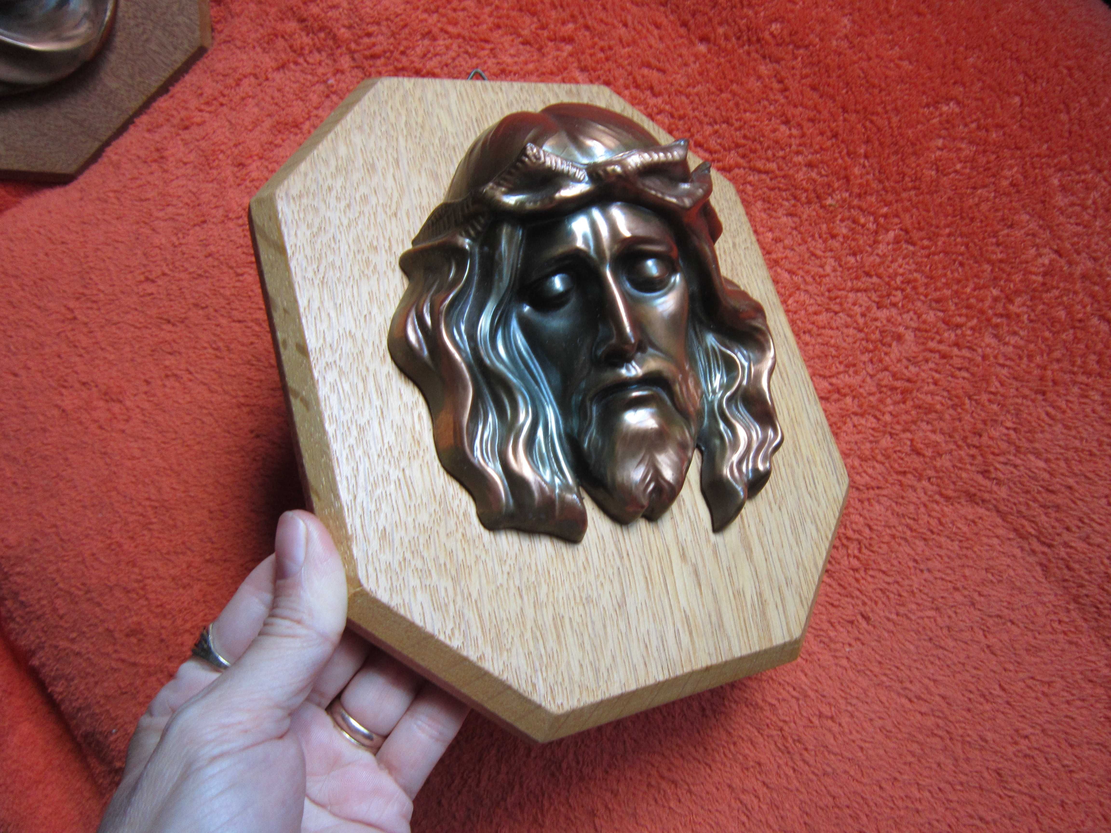 rar Chipul Mantuitorului Isus , Maria bronz colectie Germania 1970