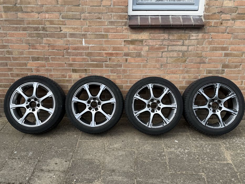 Оригинални 7-лъчеви джанти Mercedes-Benz + летни гуми Michelin