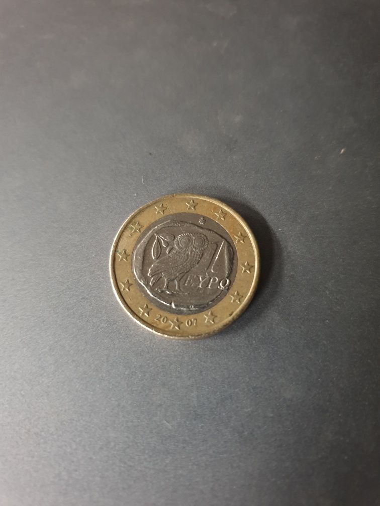 Moneda 1 euro rara pentru colectionari Grecia