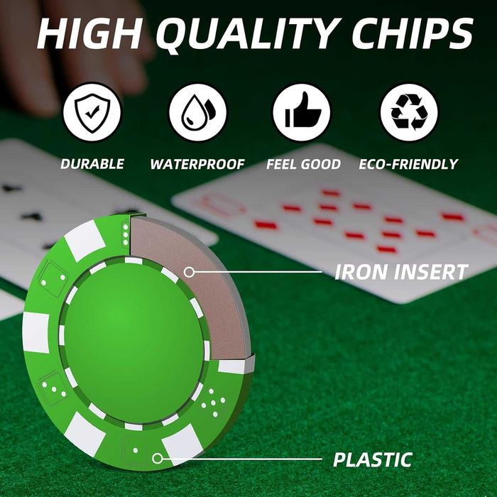 Set de Poker profi cu 500 de jetoane in servieta din aluminiu zaruri