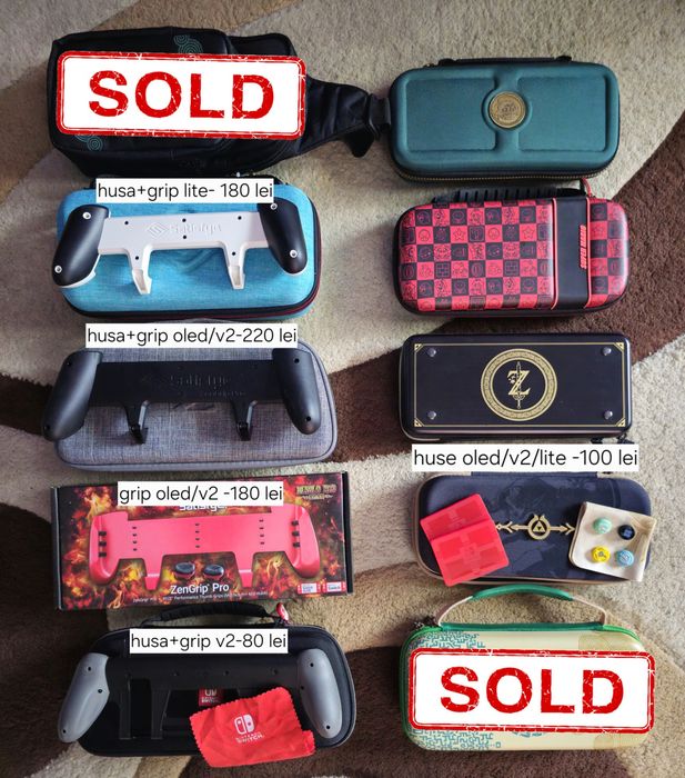 Huse accesorii nintendo switch