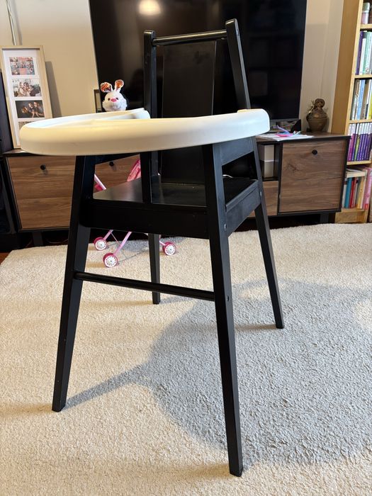 Scaun de masa bebe Ikea din lemn