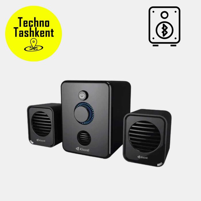 Компьютерные колонки 2.1 Kisonli U3000BT, Bluetooth, AUX, 5W+2x3W